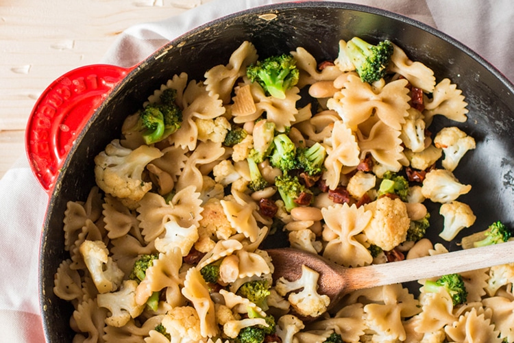 broccoli-cauliflower-pasta