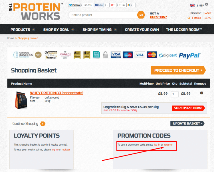 The Protein Works Basket
