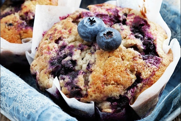 Blueberry-Banana-Muffins
