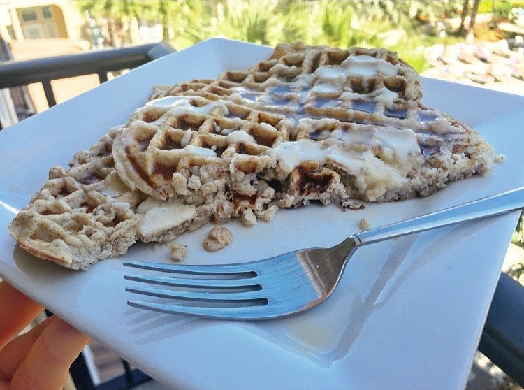 Cinnamon and egg waffles