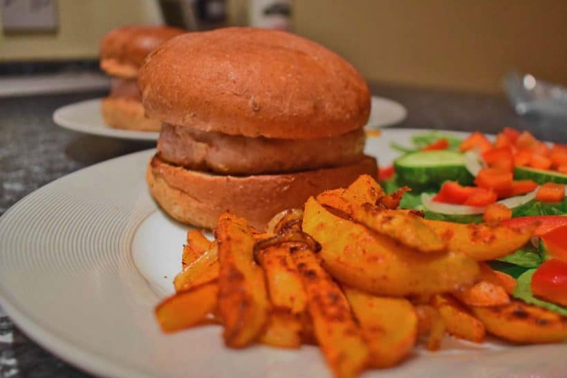 Musclefood high protein bap and turkey burger