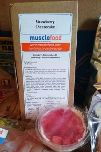 strawberry-protein-cheesecake