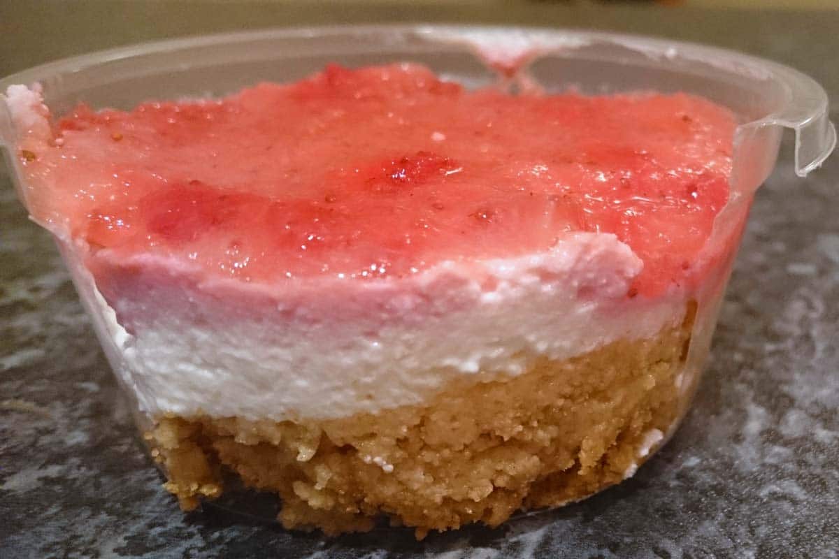 strawberry-protein-cheesecake