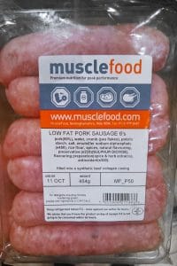 Musclefoods Low fat sausages