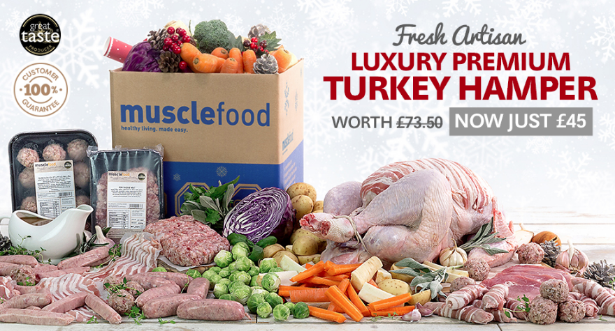 Turkey hamper christmas musclefood