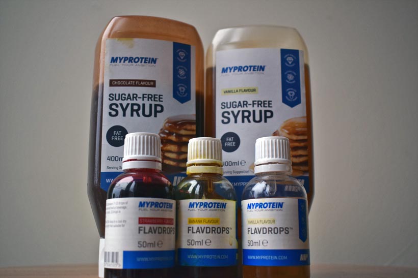 Myprotein syrups and flav drops
