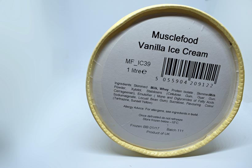 Musclefood High Protein vanilla ice Cream
