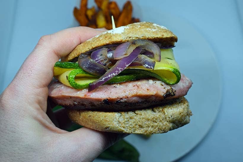 crocodile meat burger
