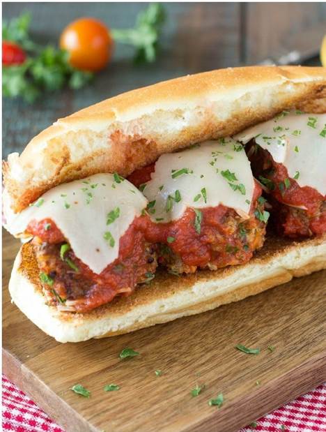 Quinoa “Meatball” Sandwich