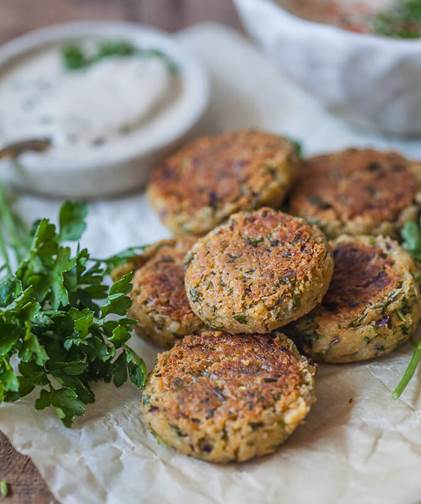 Healthier Pan-Fried Falafel