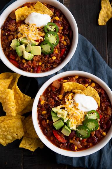 The Best Healthy Turkey Chili 