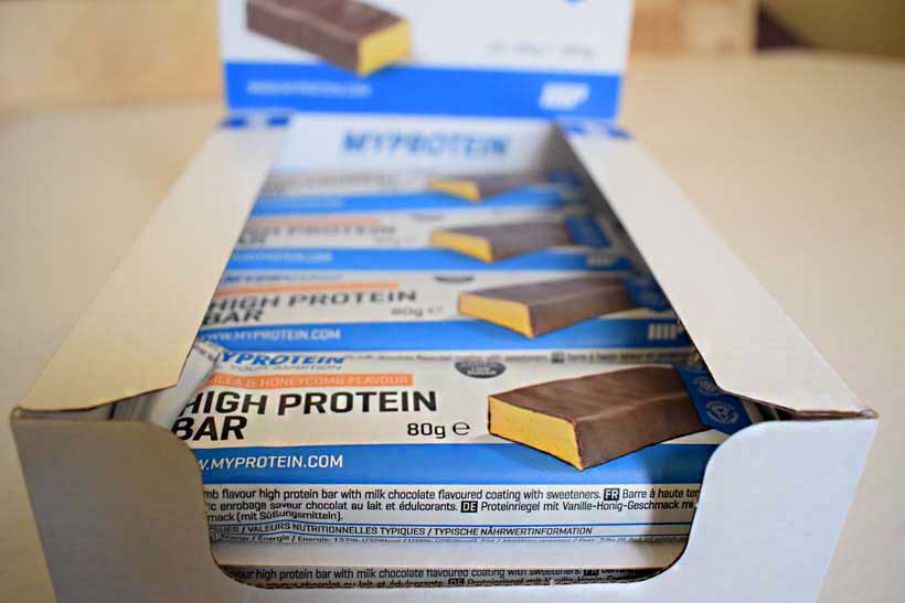myprotein high protein bars promo shots