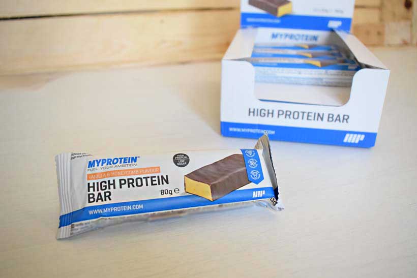 myprotein high protein bars promo shots
