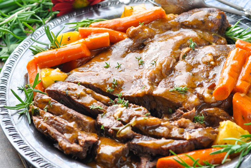 8.  Classic Oven or Slow Cooker Pot Roast