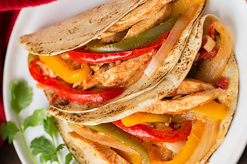 16.  Slow Cooker Chicken Fajitas