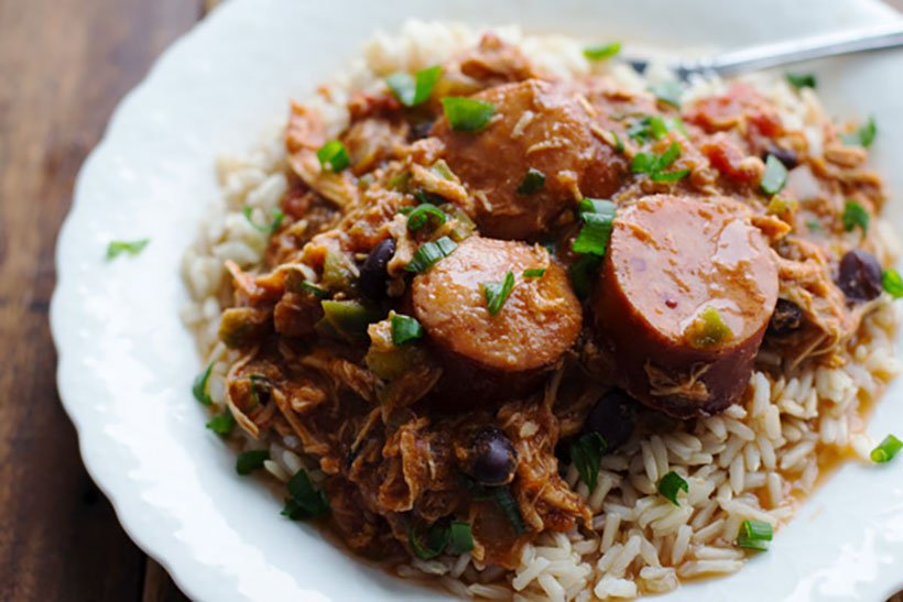 18.  Slow Cooker Creole Chicken and Sausage