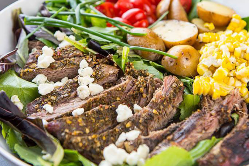 27.  Slow Cooker Hearty Steak Salad