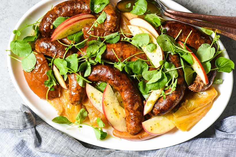 36.  Slow Cooker Sausage, Apples & Fennel