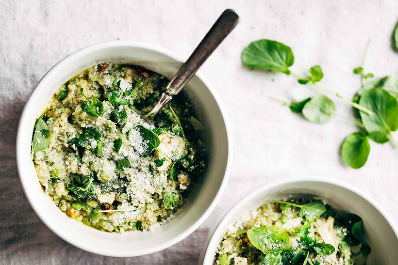 38.  Crockpot Quinoa Chicken Primavera