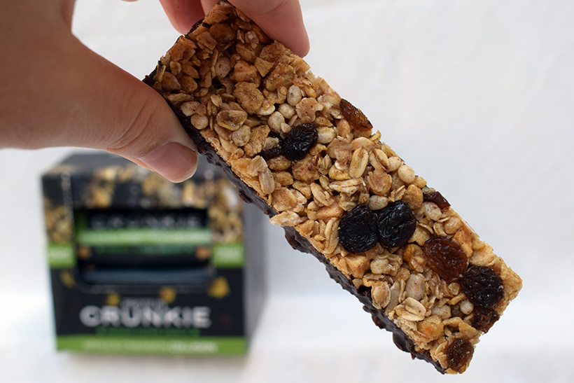 The protein works protein snacks Protein crunkie apple and cinnamon collision flavour cereal bar